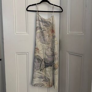 Aritzia Floral Maxi Dress with Spaghetti Straps